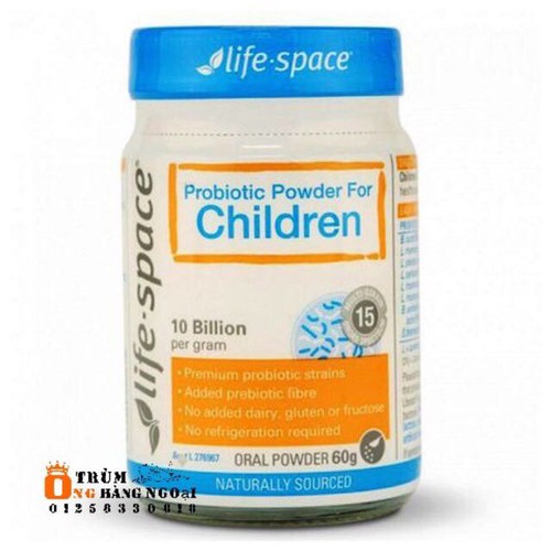 Men vi sinh Úc Life Space Probiotic Powder for Children