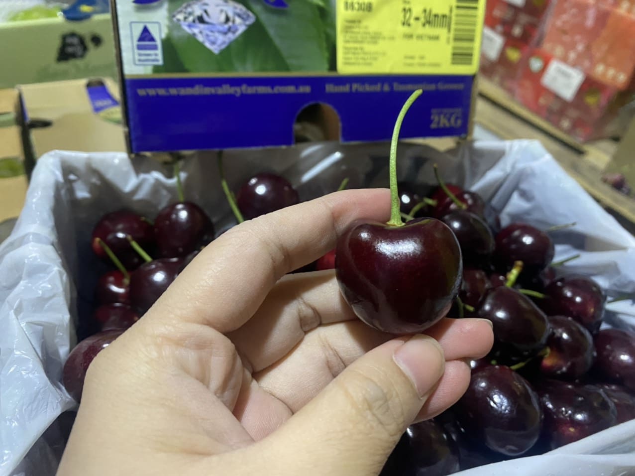 cherry Úc hộp 2kg