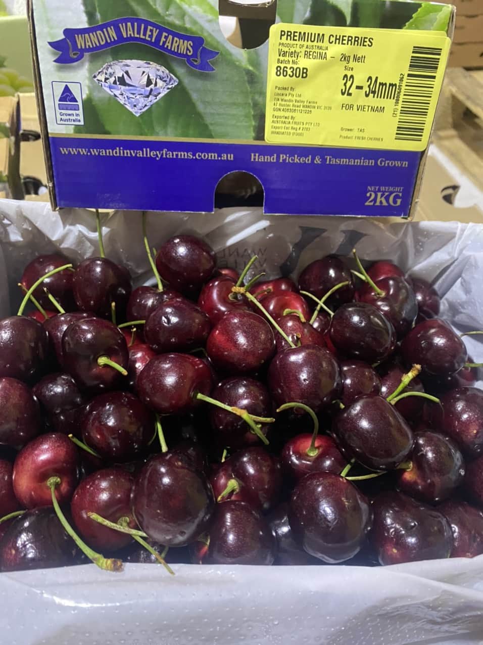 cherry Úc hộp 2kg