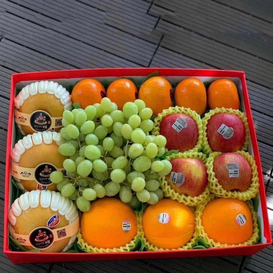 hộp quà trái cây đơn giản tiện lợi