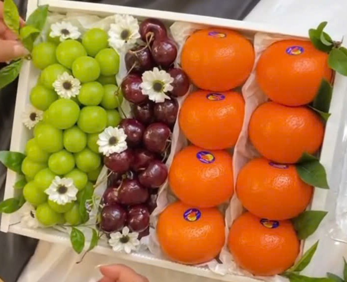 Hộp Trái Cây Nho Quýt Cherry